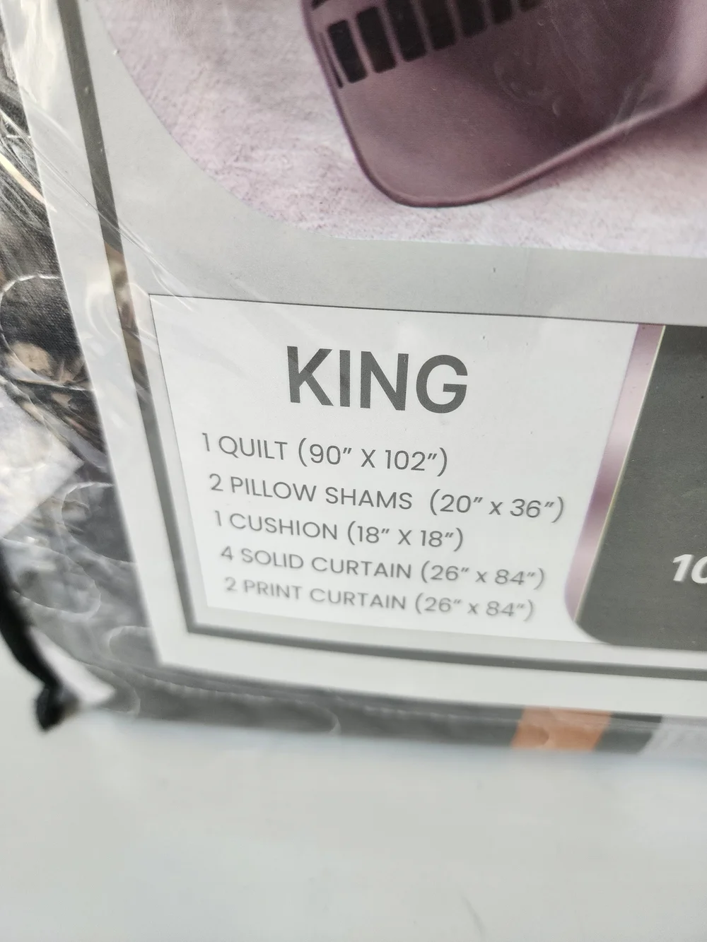 Lourdes King 10pc Quilt Set - Floral